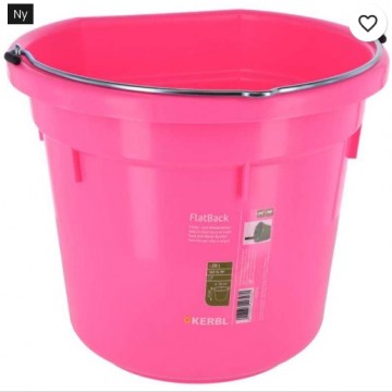 For og vannbøtte Flat 20L rosa